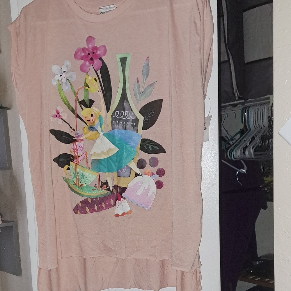 NWT Disney Alice In Wonderland Top